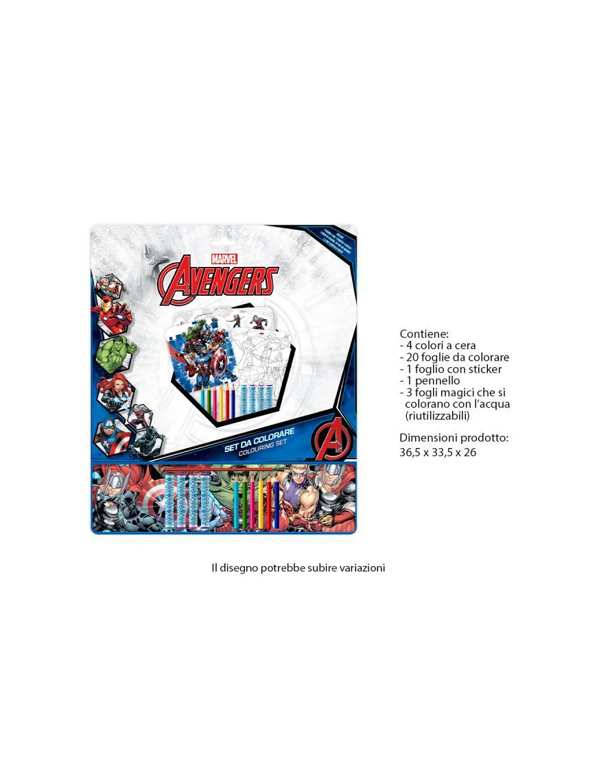 AVENGERS COLORING SET