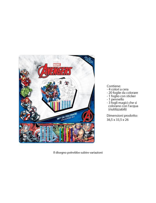 AVENGERS COLORING SET