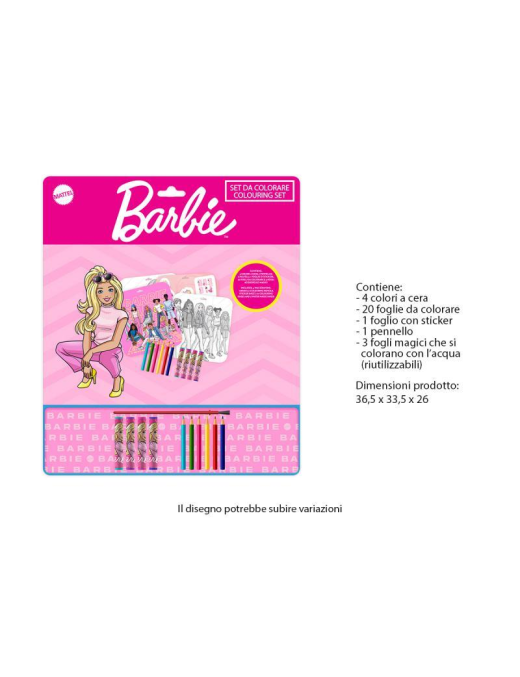 BARBIE COLORING SET