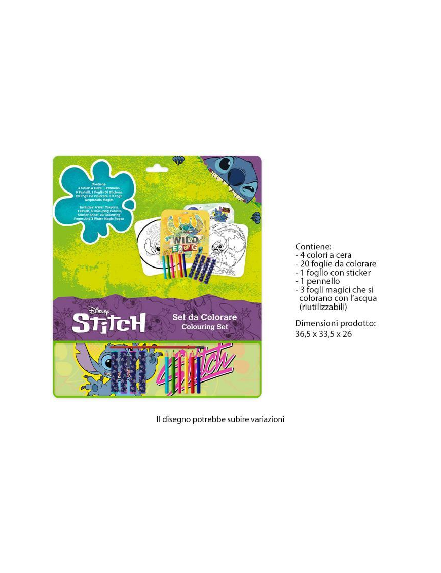 STITCH BOY COLORING SET
