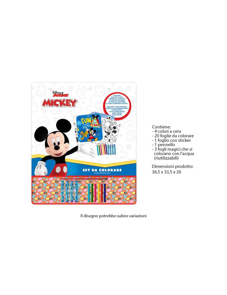 MICKEY COLOURING SET