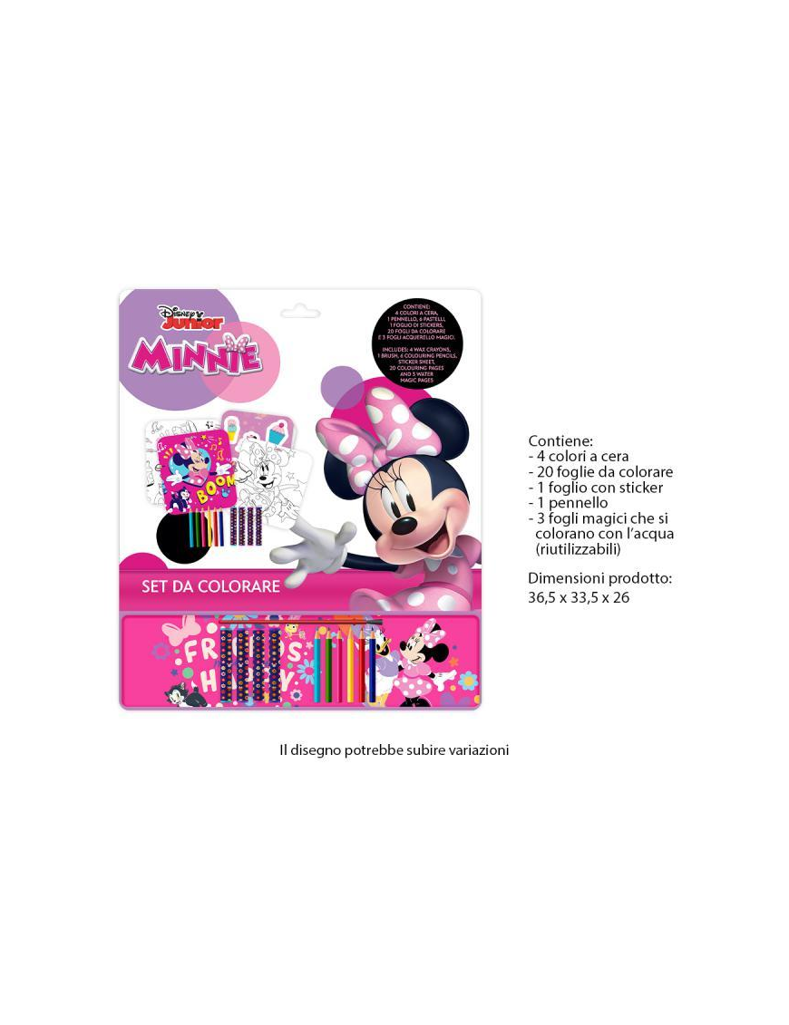 MINNIE COLORING SET