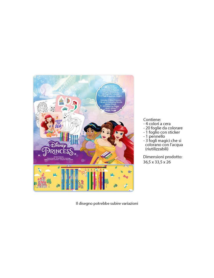 PRINCESS COLORING SET
