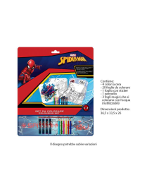 SPIDERMAN COLORING SET
