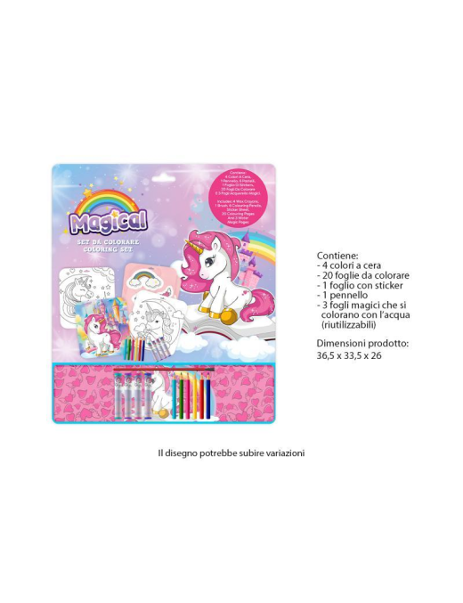 UNICORNO COLOURING SET
