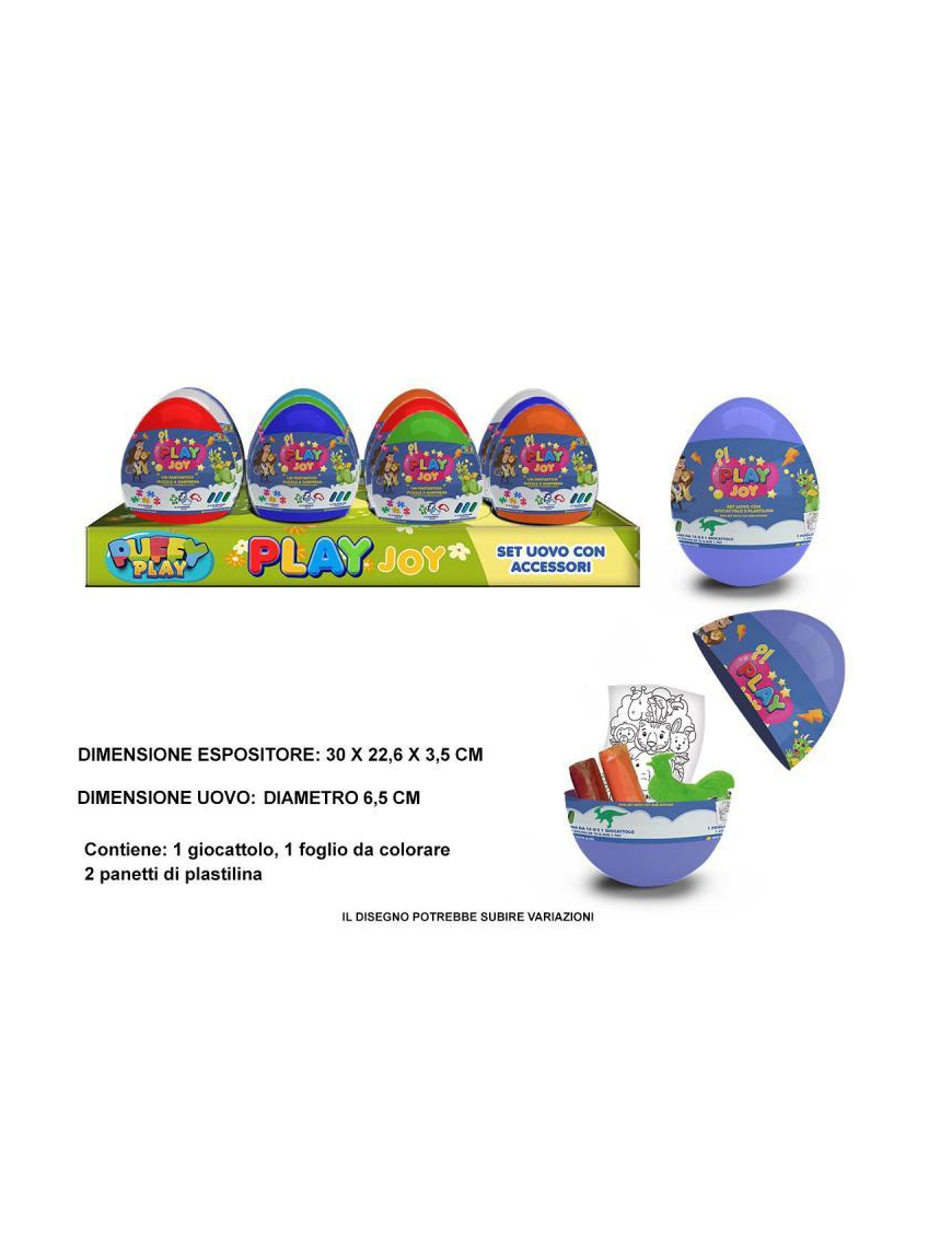 EGG WITH PLASTICINE + CHILD'S TOY CHT0015