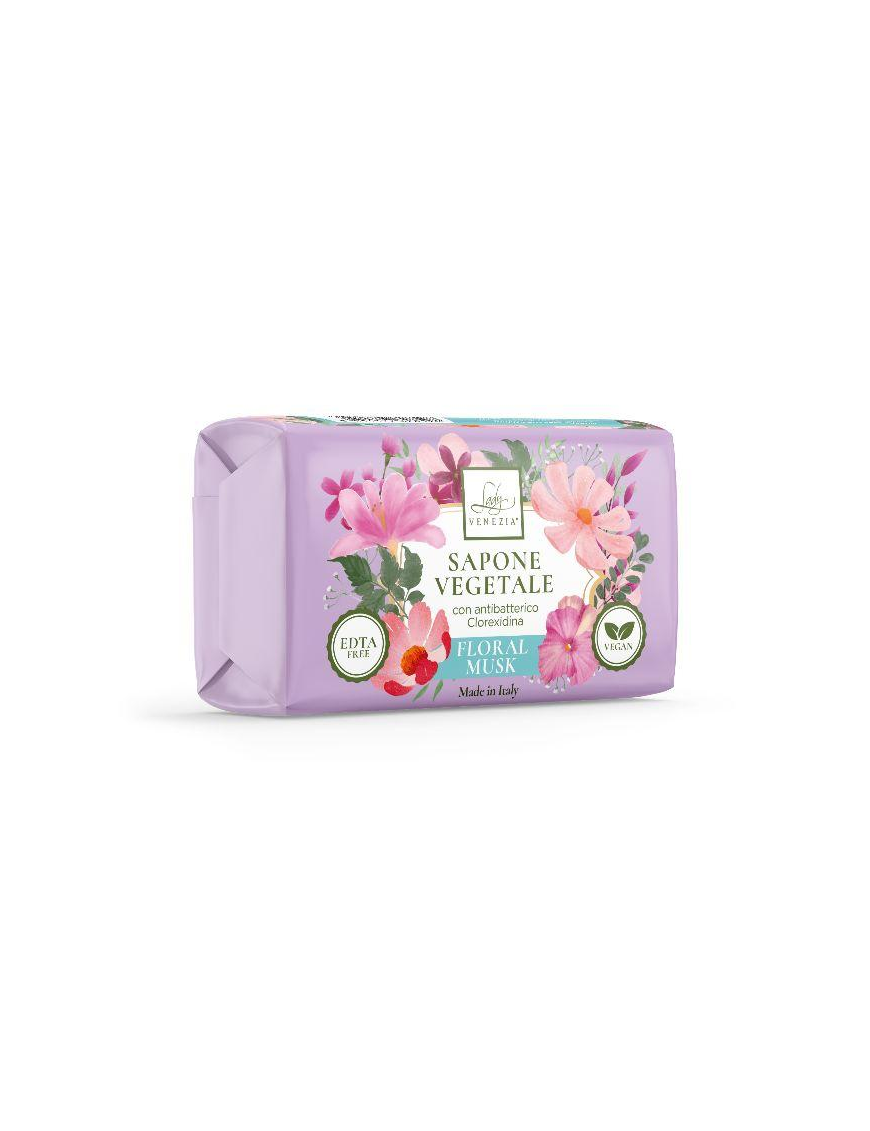 SAPONE VEGETALE 100gr FLORAL MUSK
