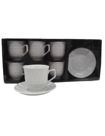 6-piece TEA SERVICE WITH SAUCER 160cc