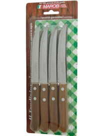 COLTELLI DA BISTECCA 12 PEZZI IN LEGNO