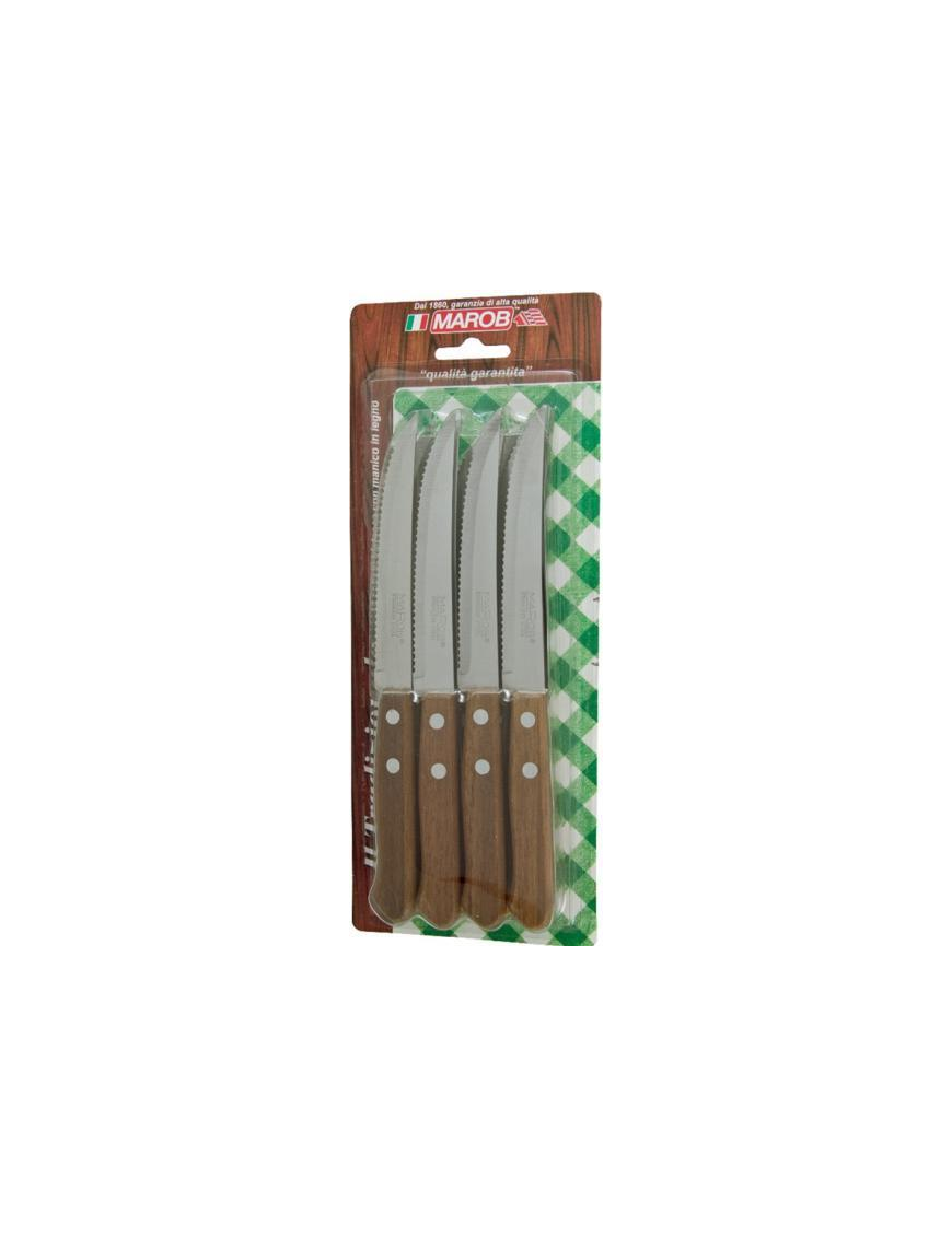 COLTELLI DA BISTECCA 12 PEZZI IN LEGNO