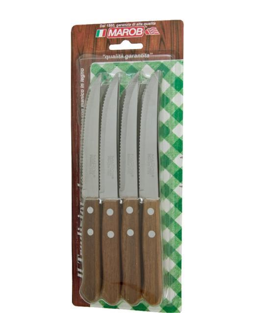 COLTELLI DA BISTECCA 12 PEZZI IN LEGNO
