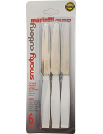 BIANCO COLTELLI TAVOLA 6 PEZZI