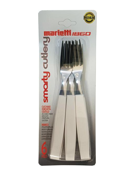 WHITE FORKS 6 PIECES