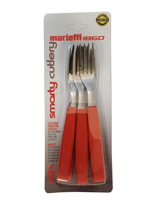 ROSSO FORCHETTE 6 PEZZI