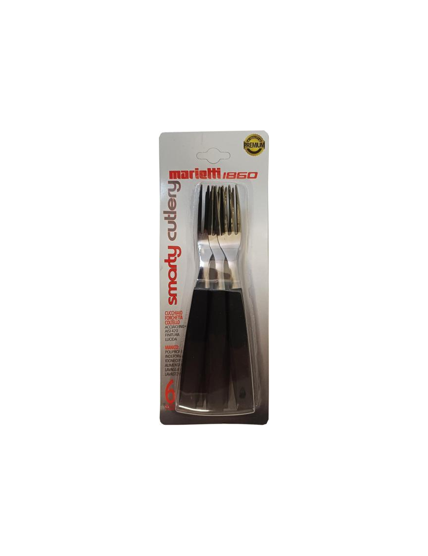 BLACK FORKS 6 PIECES