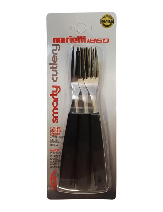 BLACK FORKS 6 PIECES