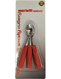 ROSSO CUCCHIAINI 6 PEZZI