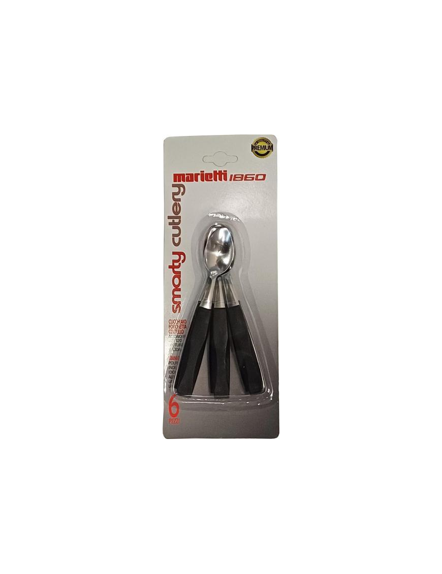 BLACK SPOONS 6 PIECES