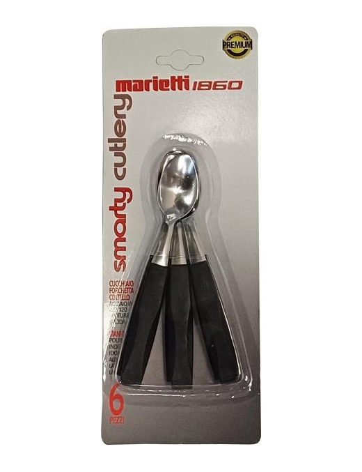 BLACK SPOONS 6 PIECES