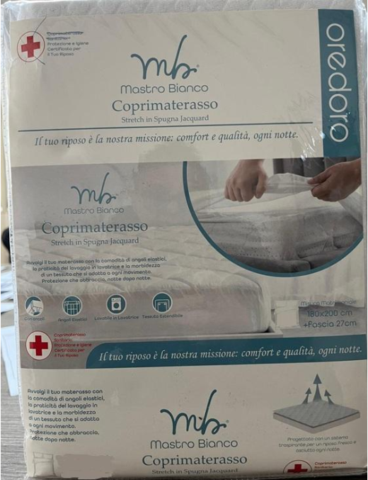 COPRIMATERASSO OREDORO  SINGOLO 90x200cm