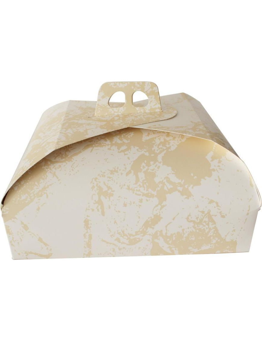 GOLD CLOUD CAKE BOX 40x40 cm