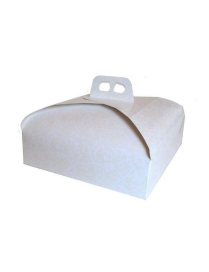 SCATOLA TORTA BIANCA 21x21 cm