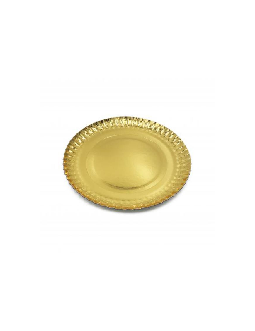GOLD CURLY PLATE d.30 cm 2 PIECES