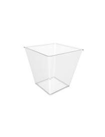 TRANSPARENT SQUARE GLASSES 120 cc 6p