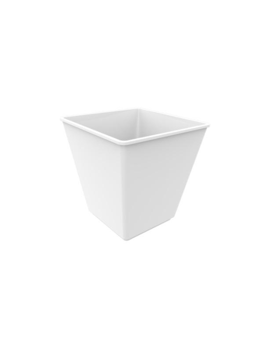 WHITE SQUARE GLASSES 120 cc 6p