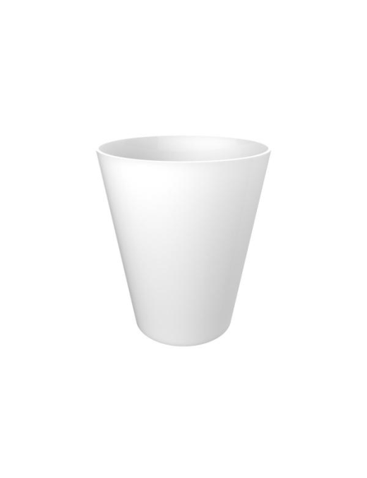 WHITE ROUND GLASSES 60 cc 6 PIECES