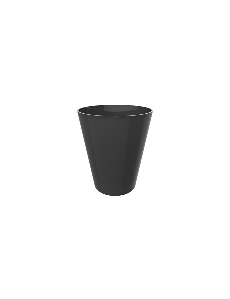BLACK ROUND GLASSES 60 cc 6 PIECES