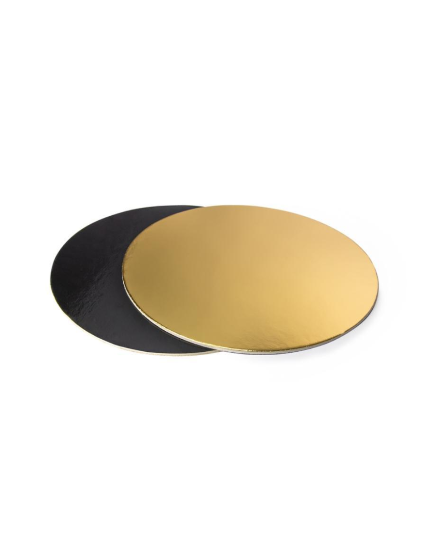 GOLD-BLACK DISC d.32 cm 1 PIECE