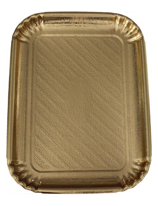 GOLD TRAY 12x16 cm 6 PIECES