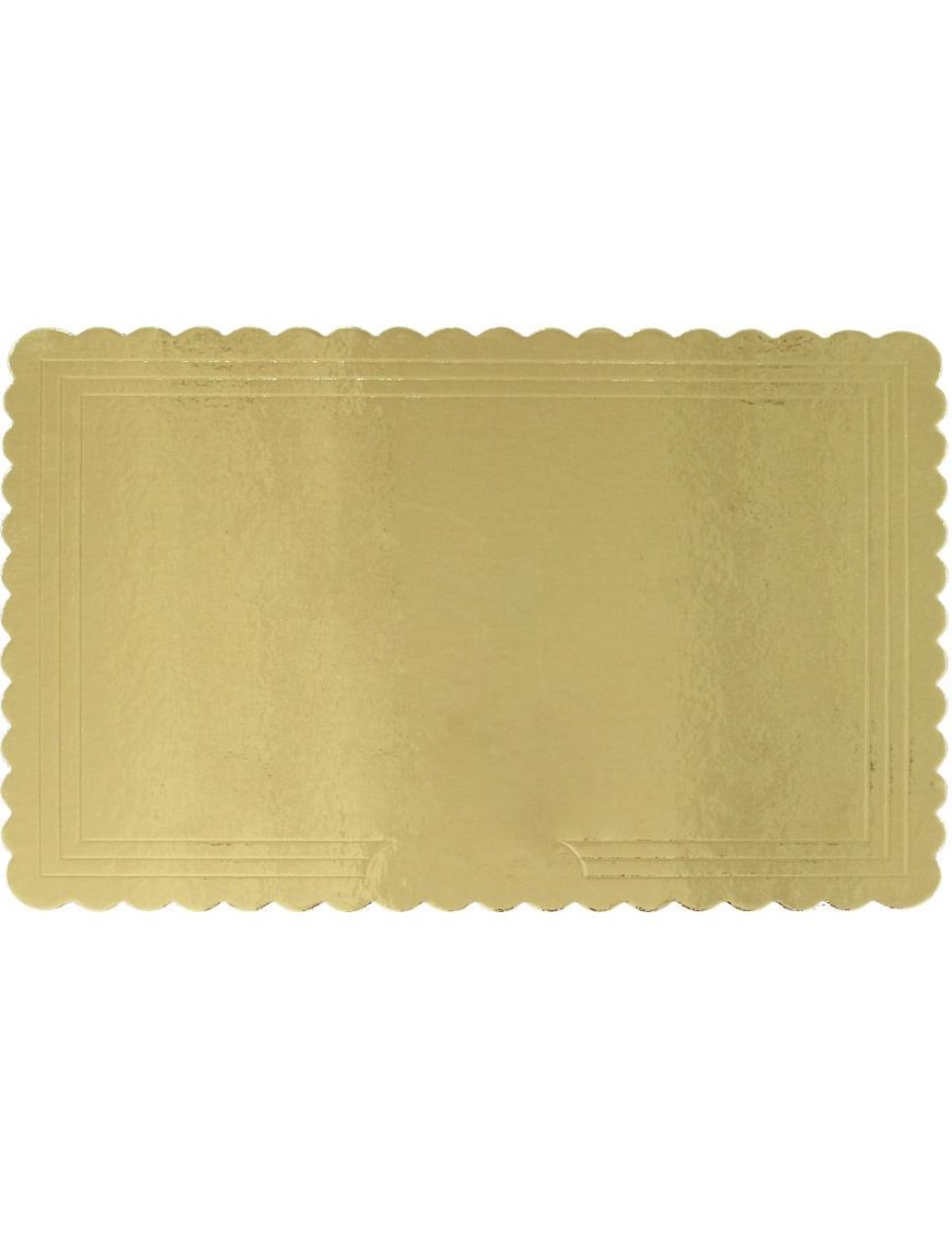 RECTANGULAR GOLD CAKE MAT 15x30 cm 2 PIECES
