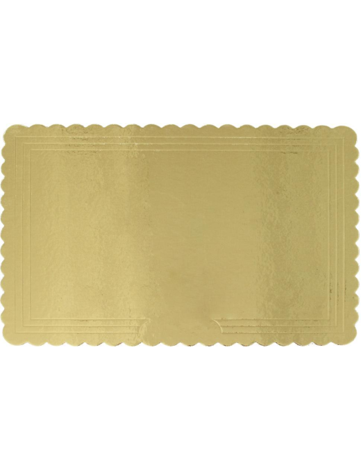 SOTTOTORTA ORO RETTANGOLARE  15x30 cm 2 PEZZI