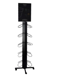 ESP. METALLO 20 GANCI h190x64cm x vasi