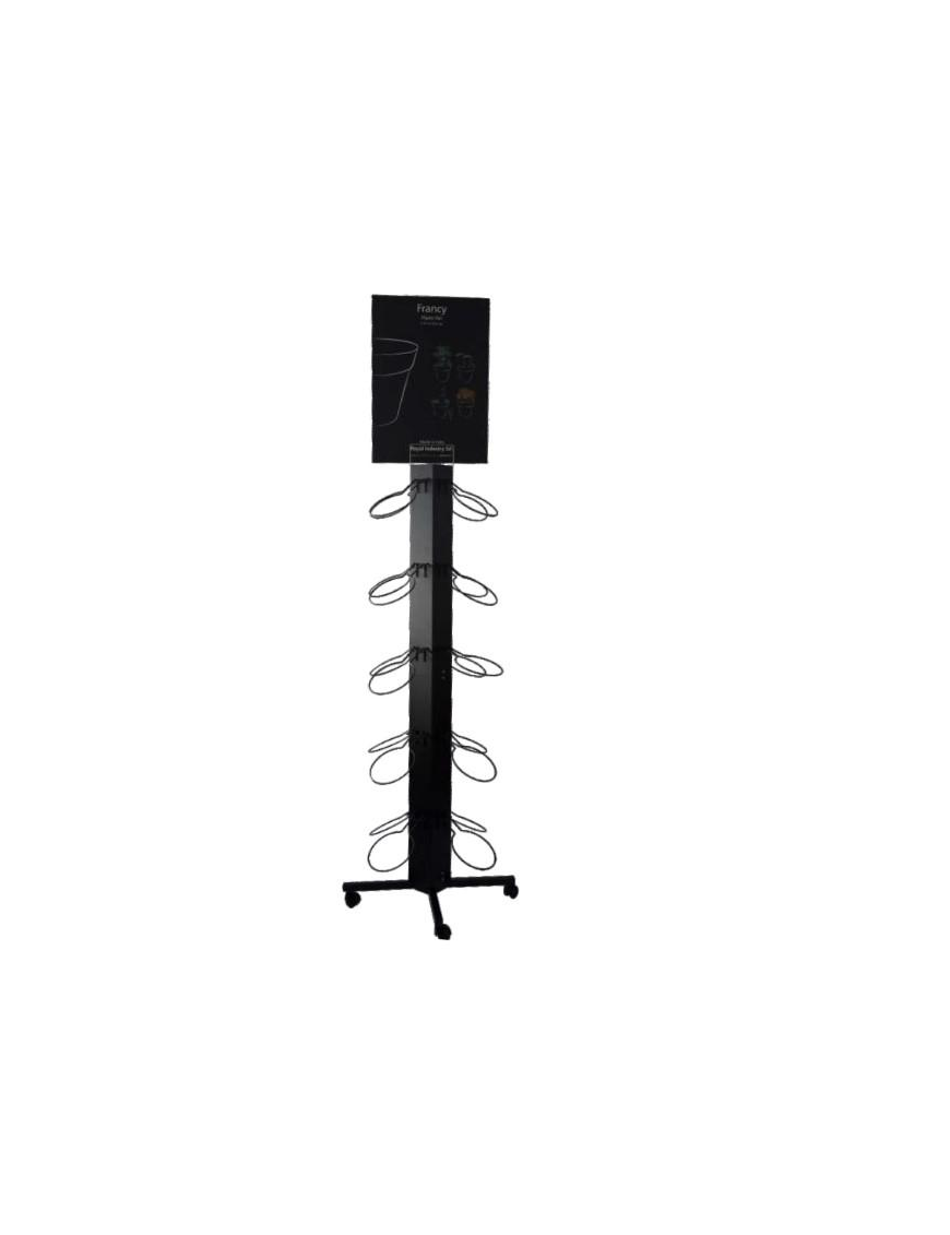 ESP. METALLO 20 GANCI h190x64cm x vasi