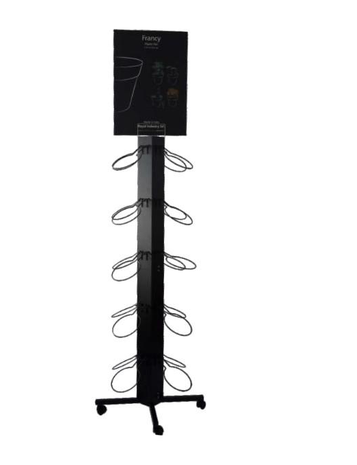ESP. METALLO 20 GANCI h190x64cm x vasi
