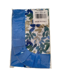 LINEA FOGLIE BLU RUNNER 45x140cm