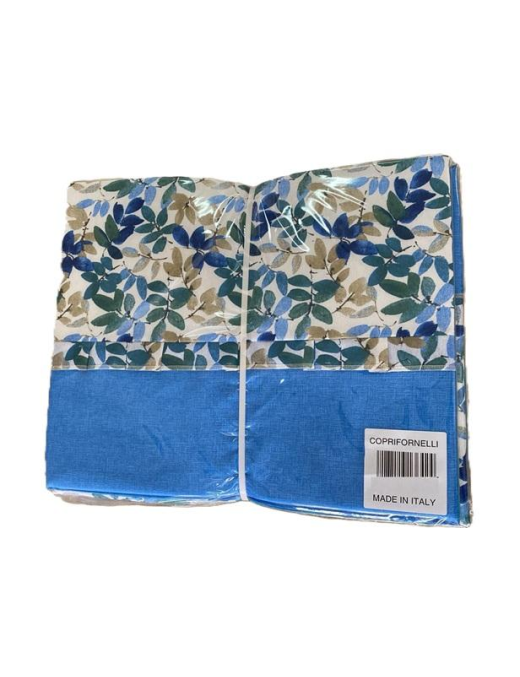 LINEA FOGLIE BLU COPRIFORNELLI 63x52cm