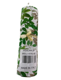 LINEA FOGLIE VERDE FOULARD 280x240cm