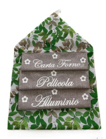 LINEA FOGLIE VERDE PORTAROTOLI CUCINA 40x58