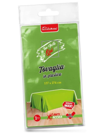 TOVAGLIA PLASTICA VERDE 137x274cm