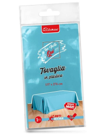 TOVAGLIA PLASTICA AZZURRA 137x274cm