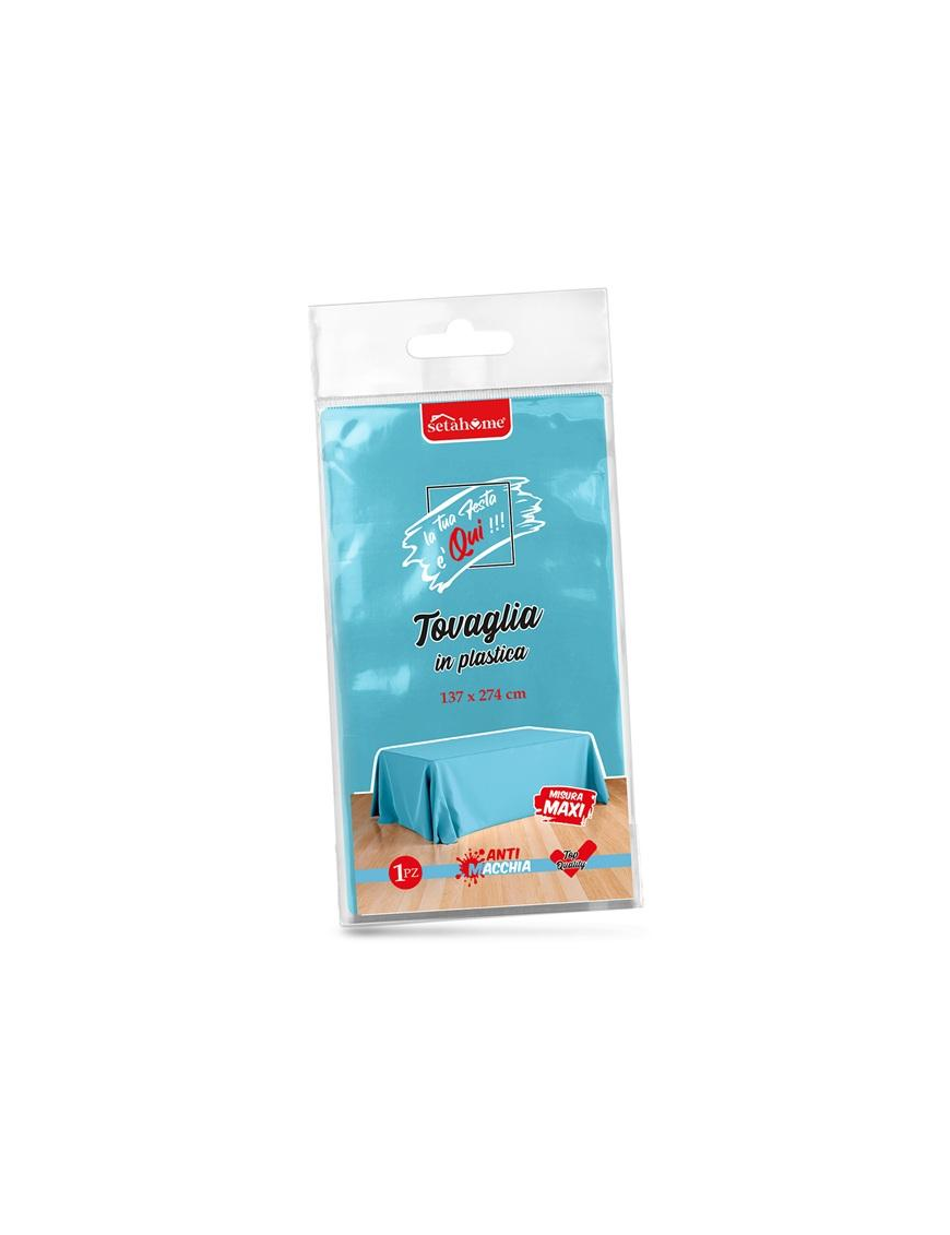 TOVAGLIA PLASTICA AZZURRA 137x274cm