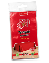 TOVAGLIA PLASTICA ROSSA 137x274cm