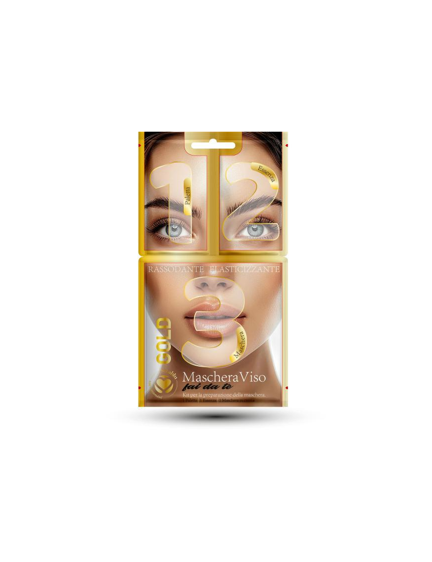 MASCHERA VISO DIY GOLD 30+6 gr