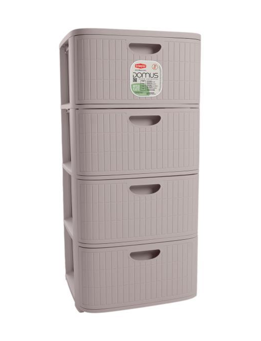 CASSETTIERA 4 CASSETTI BEIGE  cm 40x40x80h