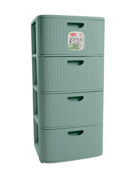 CASSETTIERA 4 CASSETTI GREEN TEA cm 40x40x80h