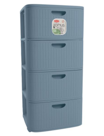 CASSETTIERA 4 CASSETTI BLUE  cm 40x40x80h